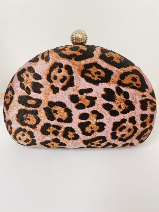 CLUTCH ANIMAL PRINT - ROSA