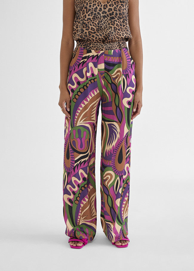 PANTALON FLUIDA ESTAMPADA