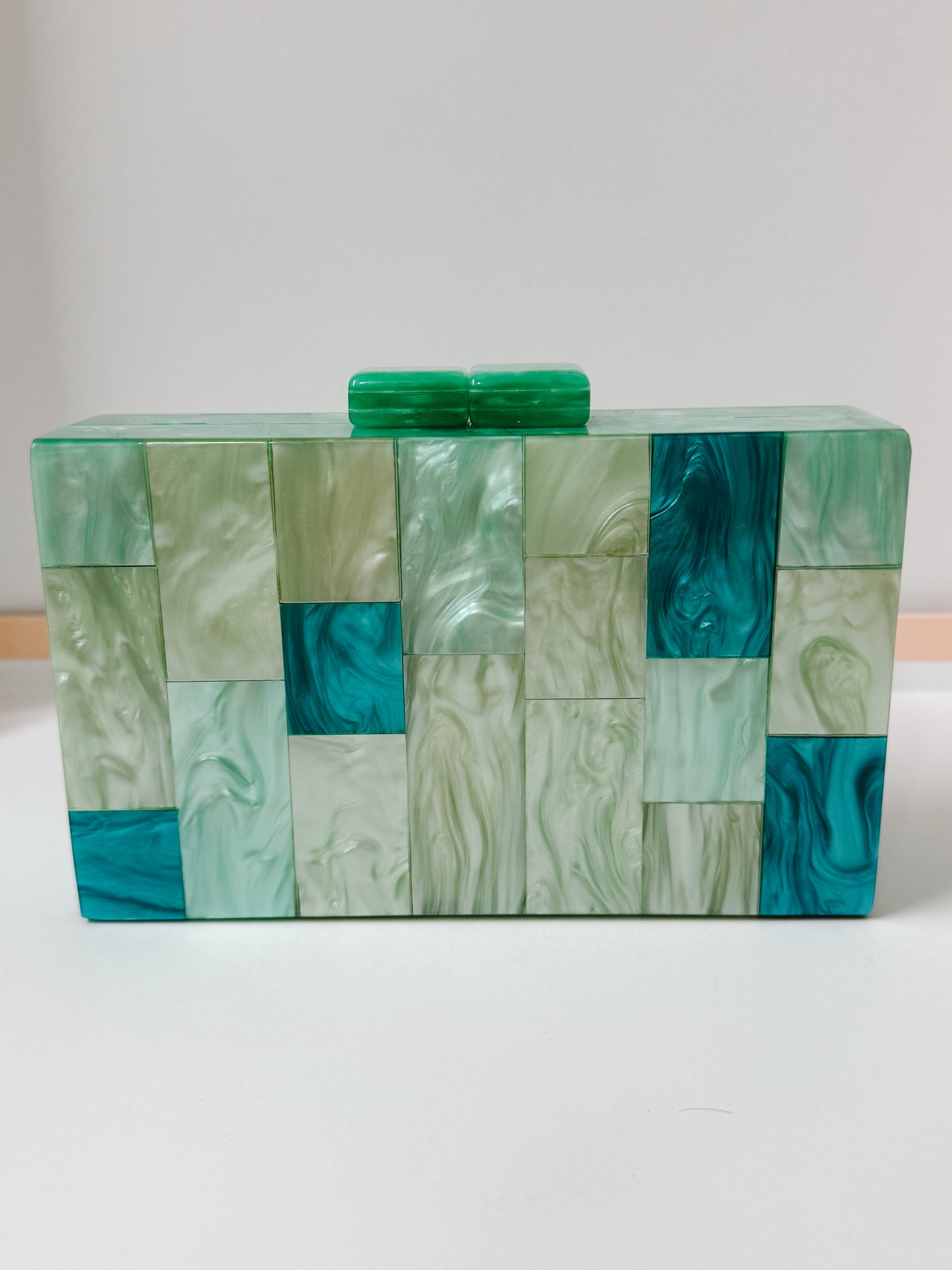 CLUTCH GREEN MOSAIC