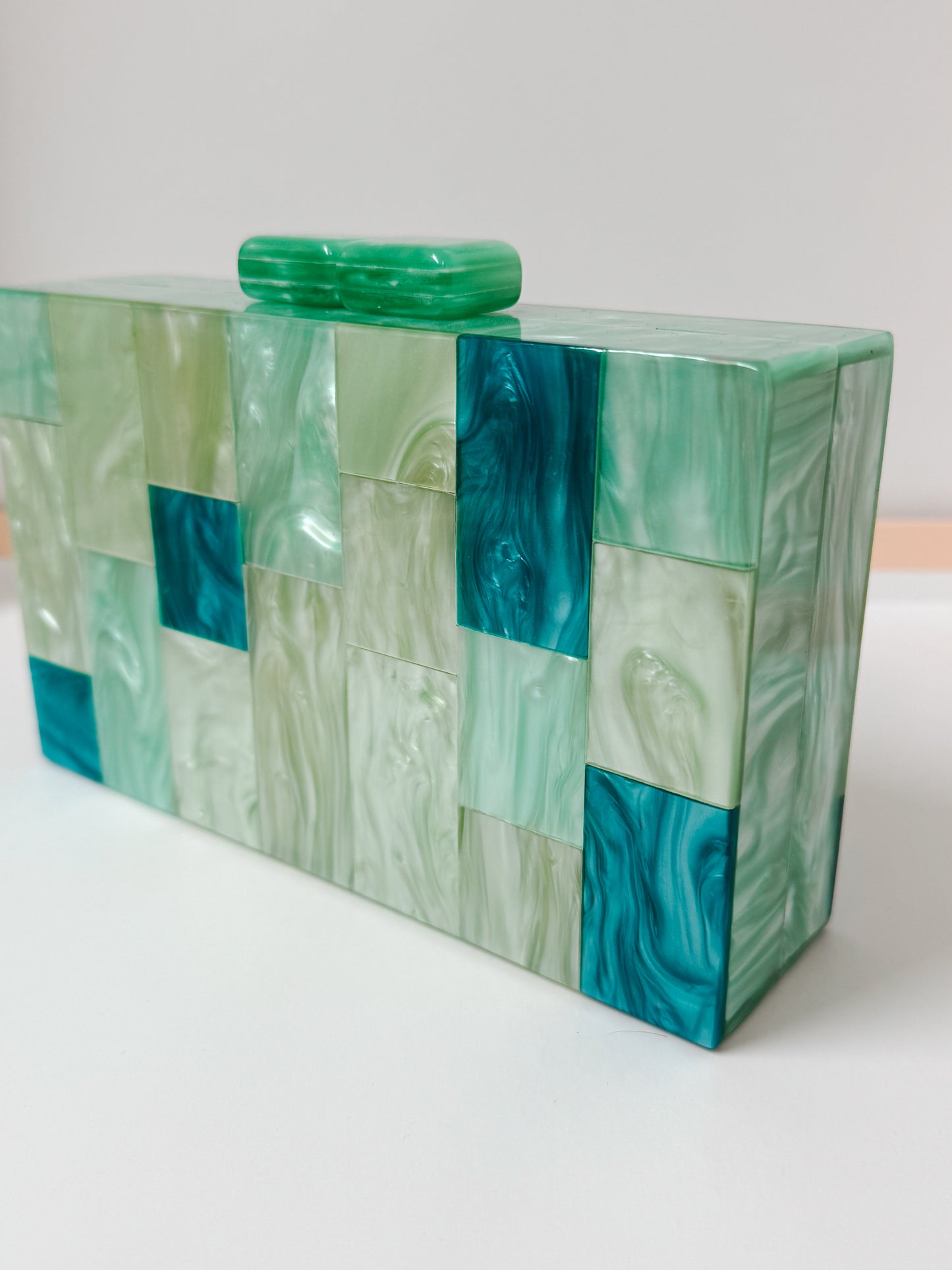 CLUTCH GREEN MOSAIC